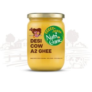 Desi Cow A2 Ghee 1 Litre by NutriGanic - Pure Traditional Desi Ghee