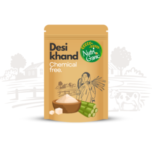 NutriGanic Desi Khaand 1kg - Natural Traditional Cane Sugar