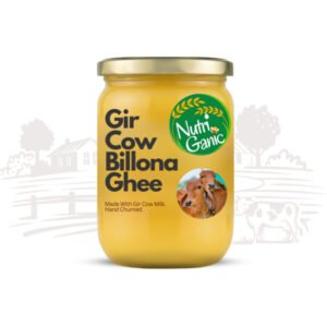 500ml Gir Cow Bilona A2 Ghee in Glass Jar by NutriGanic