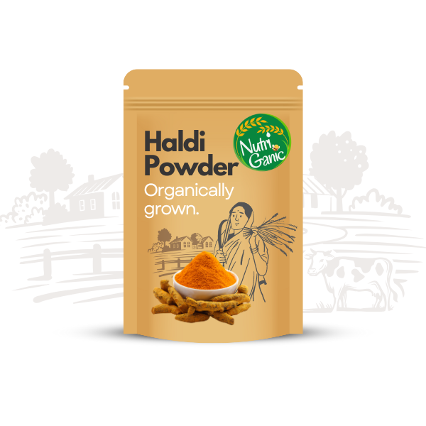 Haldi Powder 500g | NutriGanic NutriGanic Haldi Powder 500g - Premium Natural Turmeric Powder
