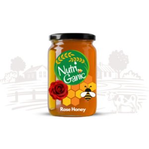 Rose Honey 1kg Jar by NutriGanic - Pure Natural Floral Honey